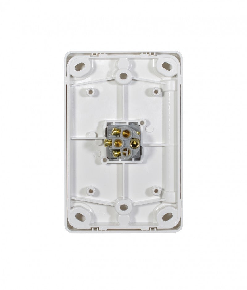 Puma Switch Vertical 1 Gang 10AX/16A 250V (PUSWV1GWHT) White GSM