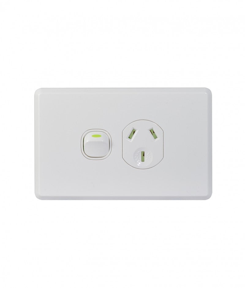 Cheetah Power Point Switched 1 Gang 10A 250V (CHPP1G) GSM