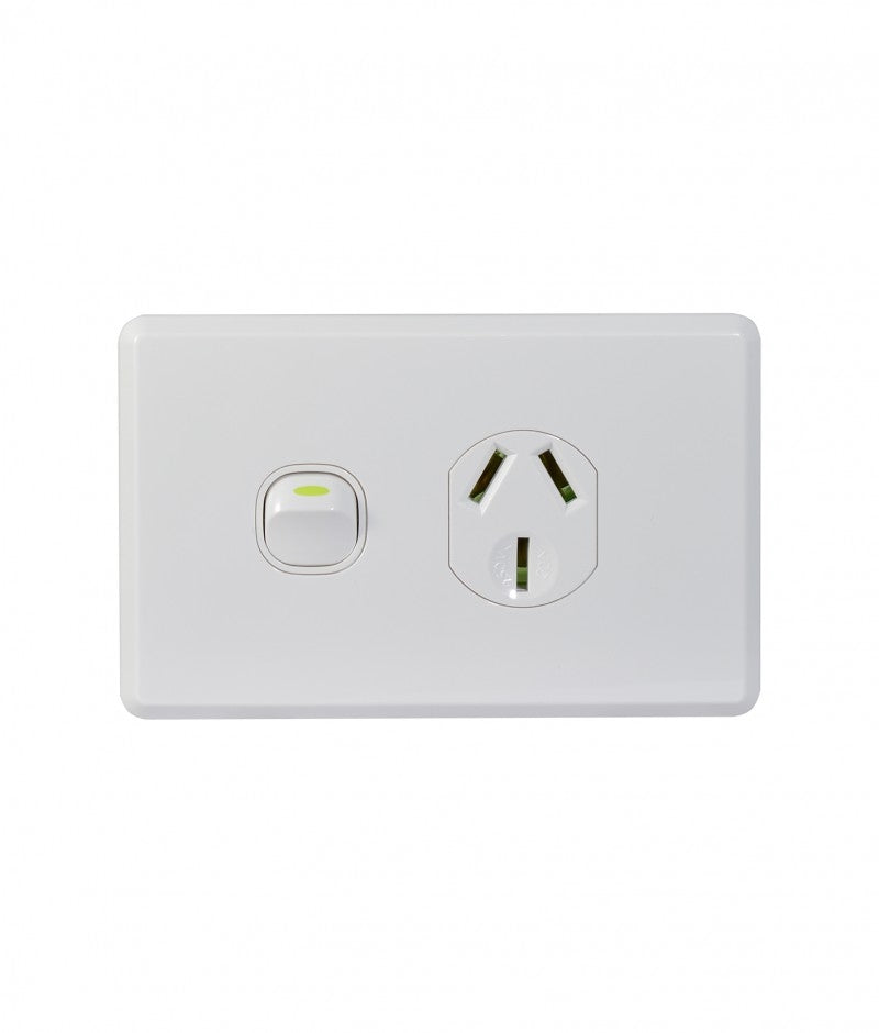 Cheetah Power Point Switched 1 Gang 20A 250V (CHPP201G) GSM