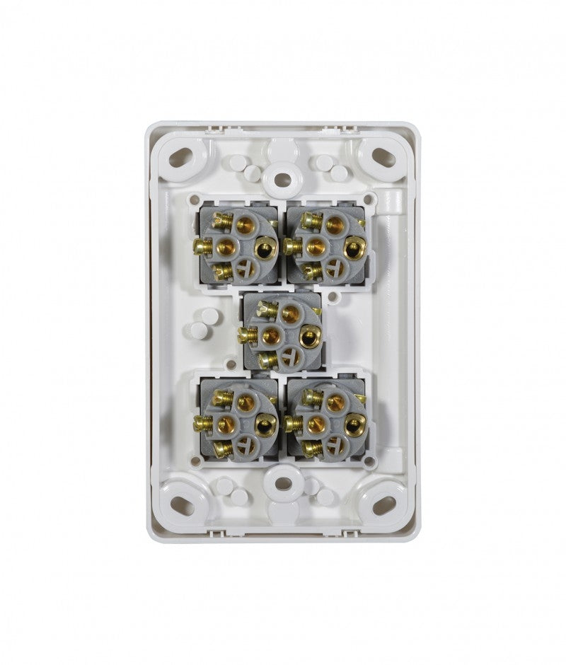 Puma Switch Vertical 5 Gang 10AX/16A 250V (PUSWV5G) GSM
