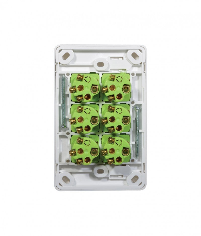 Cheetah Switch Vertical 6 Gang 16AX/20A 250V (CHSWV6G) GSM