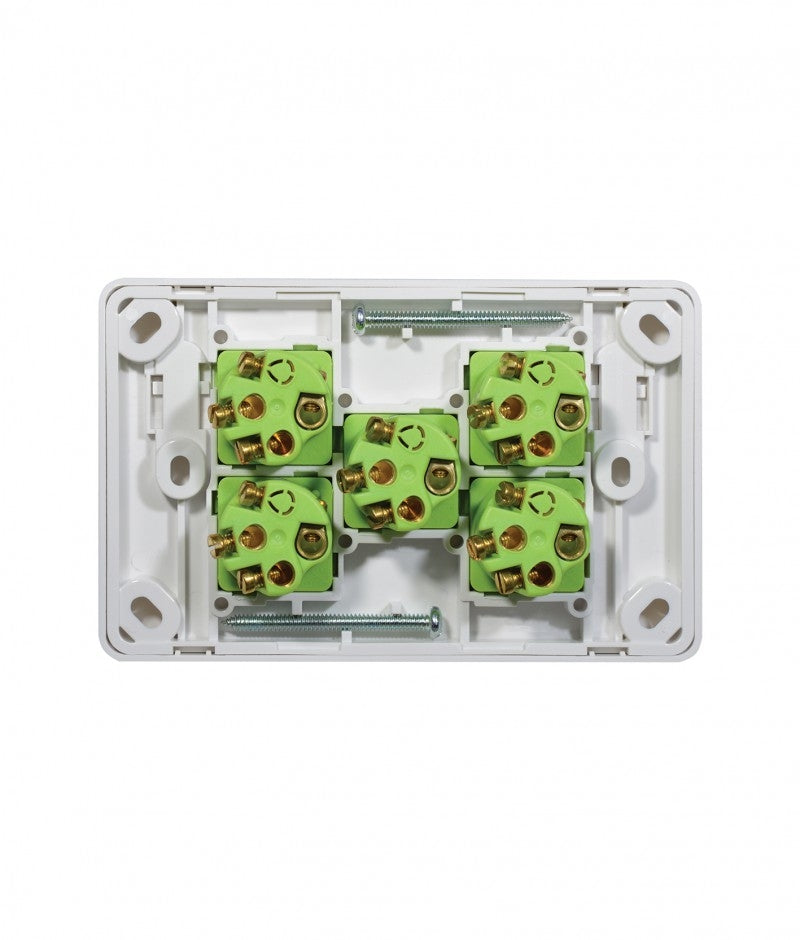 Cheetah Switch Horizontal 5 Gang 16AX/20A 250V (CHSW5G) GSM