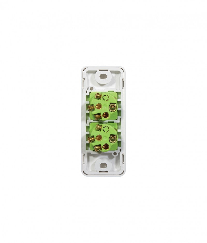 Cheetah Switch Vertical Architrave 2 Gang 16AX/20A 250V (CHSWVA2G) GSM