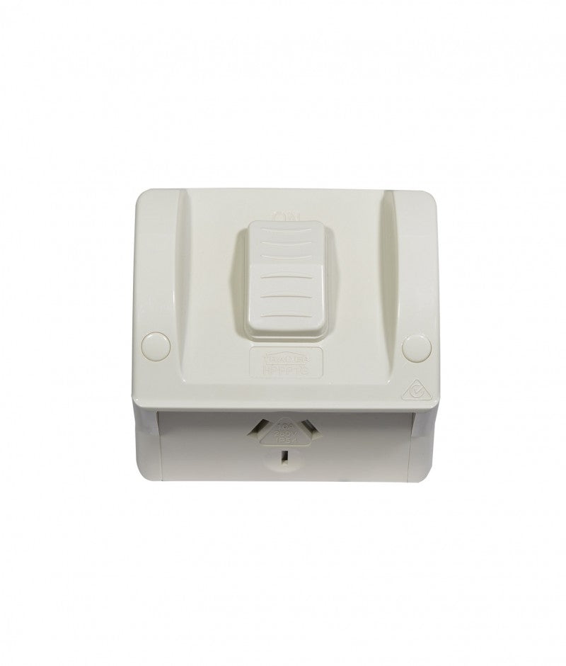 Hippo Single Outdoor Power Point IP54 10A (HPPP1G) GSM
