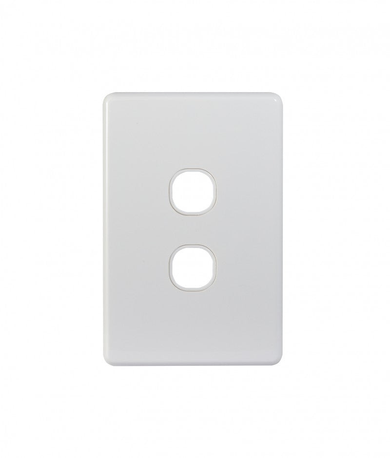 Puma Switch Plate Vertical 2 Gang Less Mech (PUSWPV2G) GSM