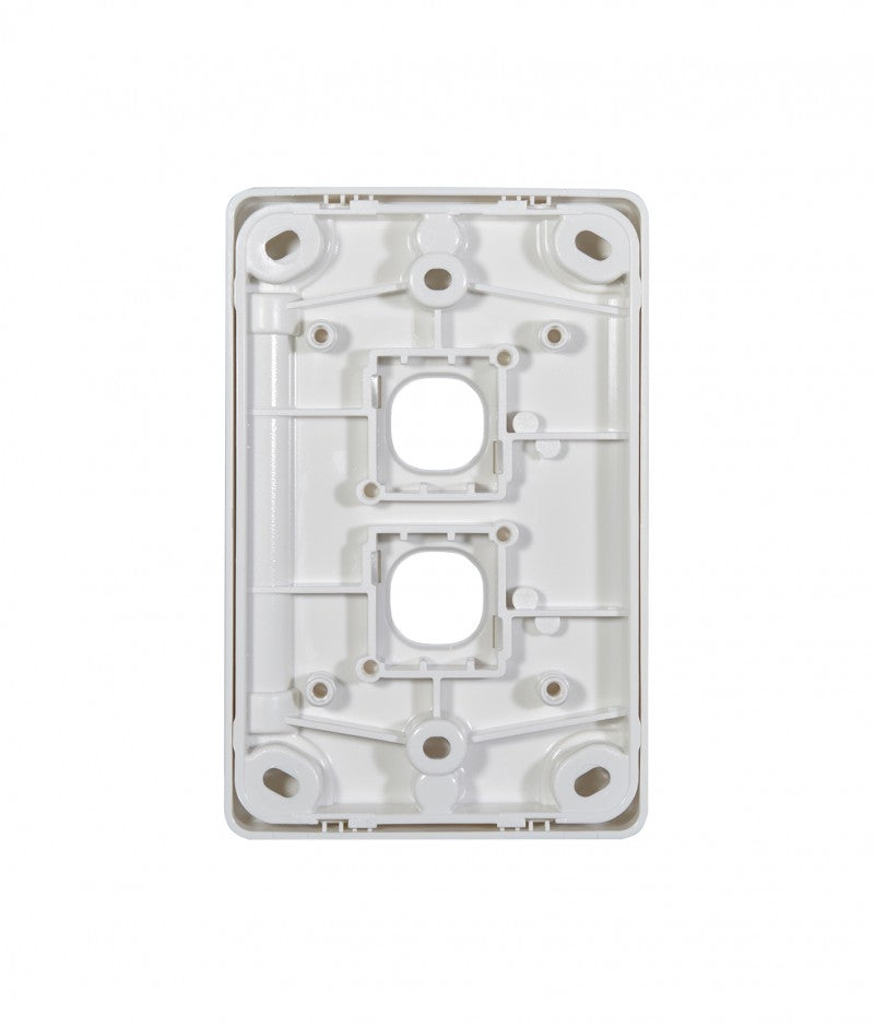 Puma Switch Plate Vertical 2 Gang Less Mech (PUSWPV2G) GSM
