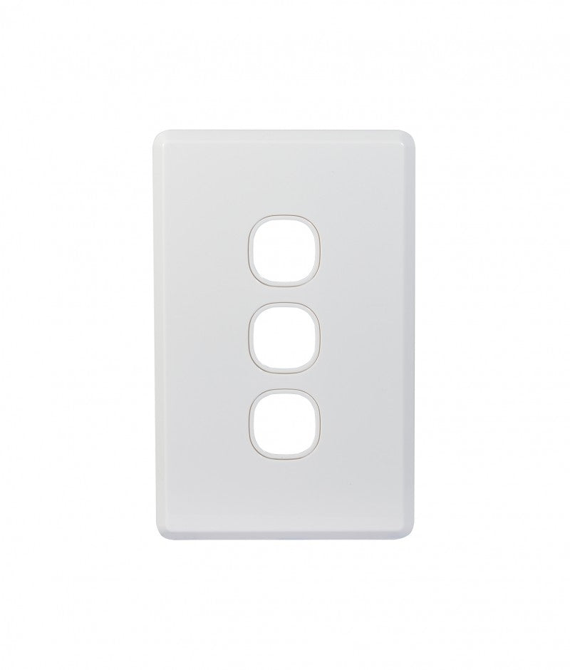 Cheetah Switch Plate Vertical 3 Gang (CHSWPV3G) GSM