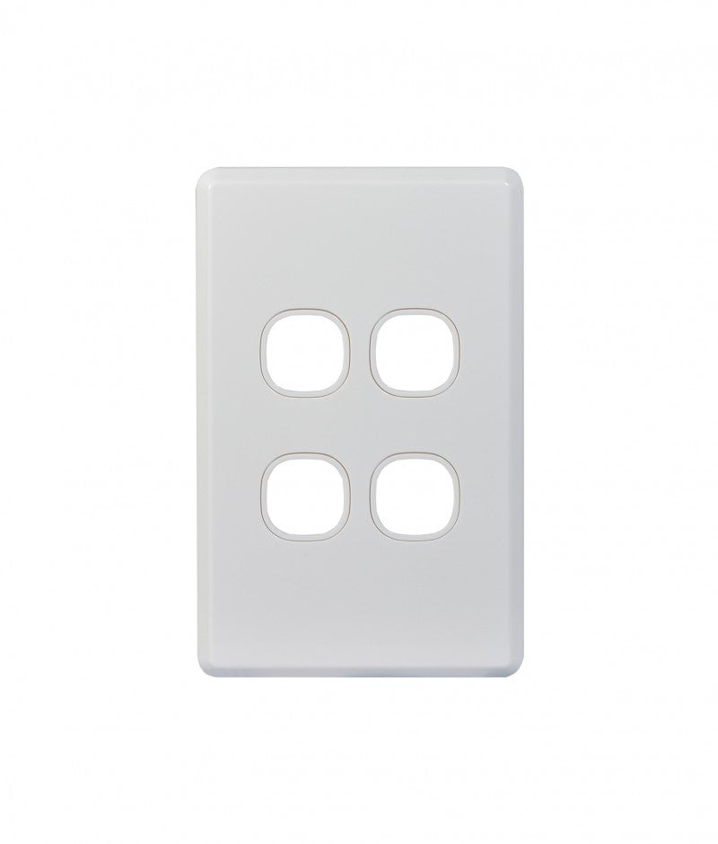 Cheetah Switch Plate Vertical 4 Gang (CHSWPV4G) GSM