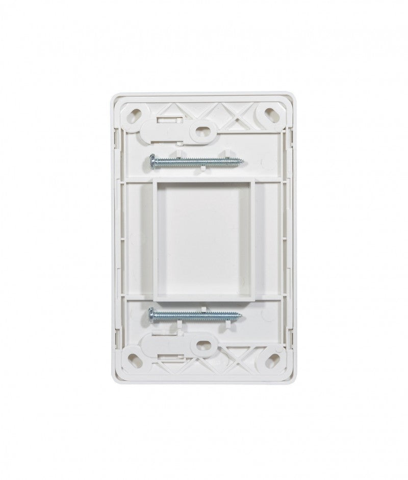 Leopard Blank Plate & Cover (LESWPVXGWHT) White GSM