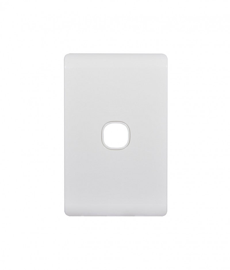 Leopard Switch Plate Vertical 1 Gang (LESWPV1GWHT) White GSM