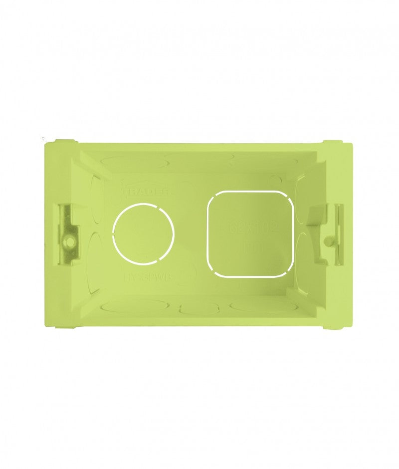 Hyena Plastic Wall Box 1 Gang with Sliding Nuts (HY1GPWB) GSM