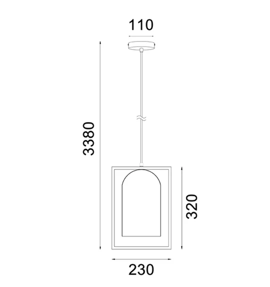 SWING SERIES INFRONT PENDENT ES 60W White Iron + Wood SWING1 Cla Lighting