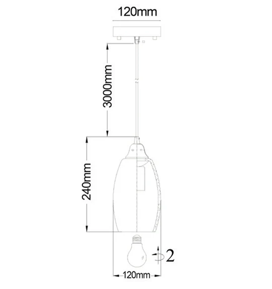  Glaze Series Pendants ES 60W RED Hand Blown Glass GLAZE8 CLA lighting
