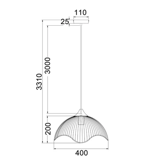 PENDENT ES 60W BLK IRON + WOOD SPIAGGIA1 Cla Lighting