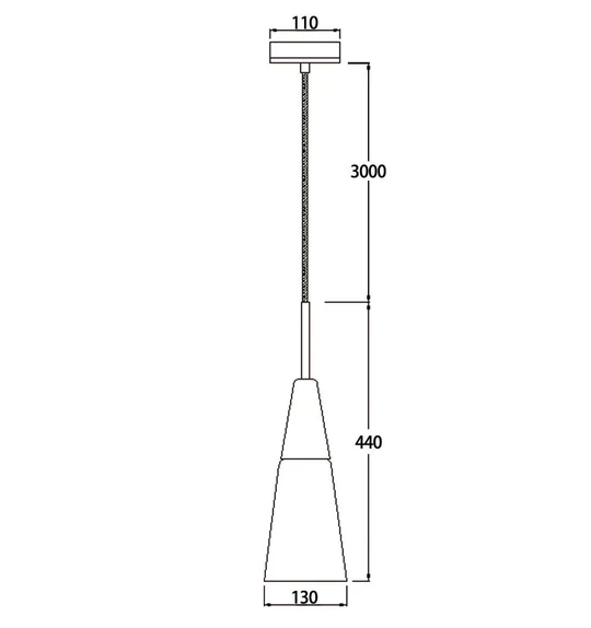 FINN SERIES E27 PENDANT ES 40W FINN1 Cla Lighting