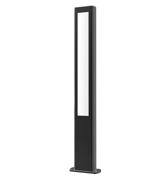 AMUN LED Surface Mounted Matte Black Rectangular Bollard Lights IP54- AMUN4