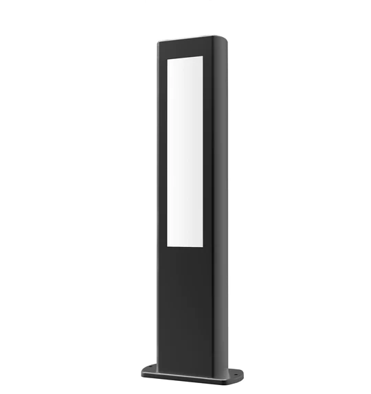 AMUN LED Surface Mounted Matte Black Rectangular Bollard Lights IP54- AMUN3
