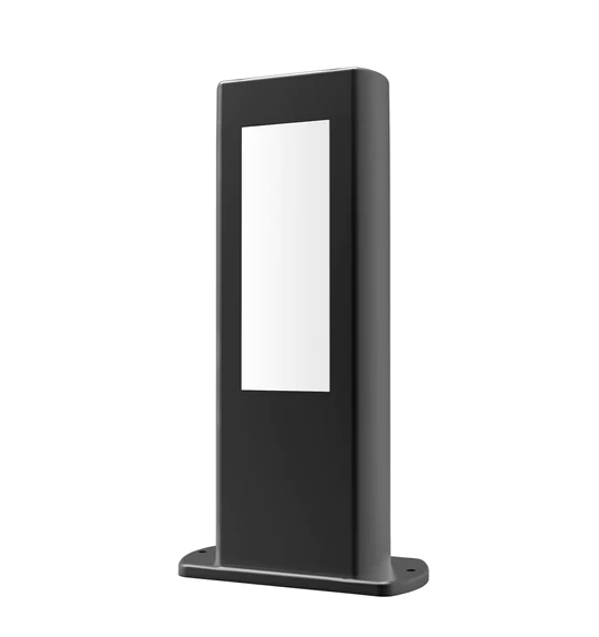 AMUN LED Surface Mounted Matte Black Rectangular Bollard Lights IP54- AMUN2