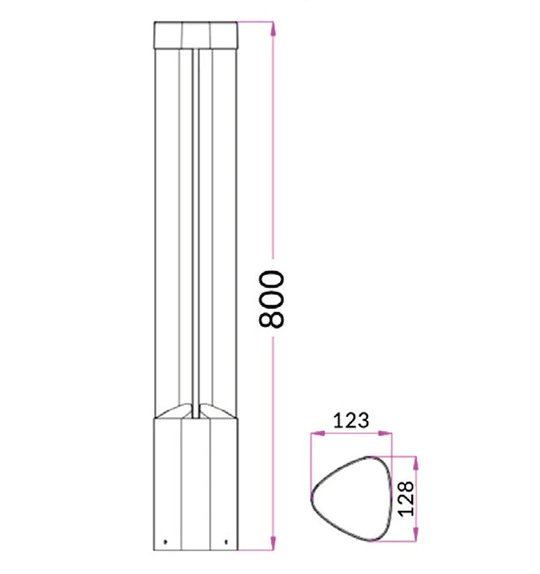 BOL: Exterior LED Bollard Lights IP54 
