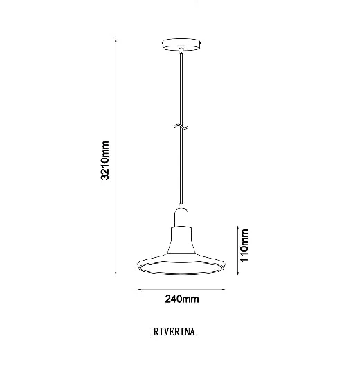 MARTINI GLASS GU10 PENDANT RIVERINA Cla Lighing