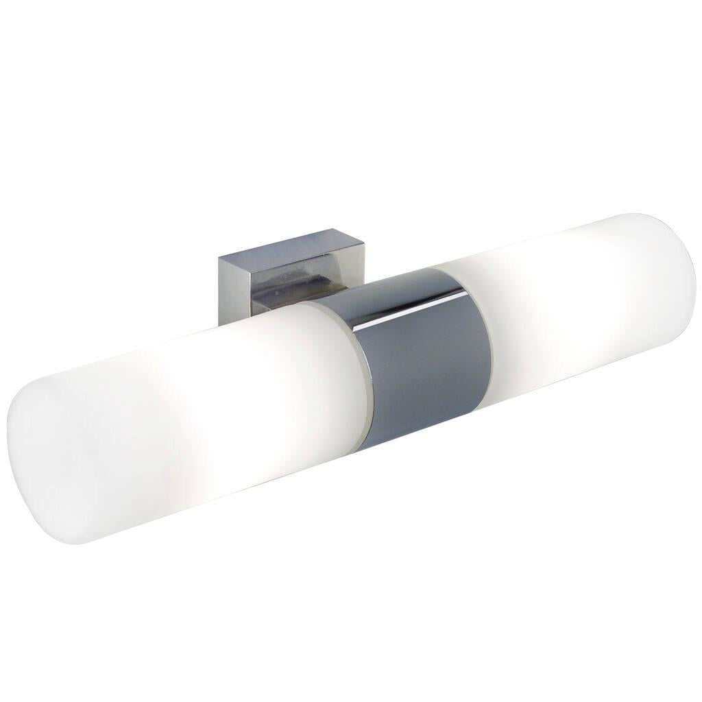 Tangens Bath Glass, Metal Chrome, Opal - 17141029