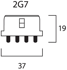 SYLVANIA EQUIVALENT LYNX-S 9W 4PIN 840  2G7  0025902