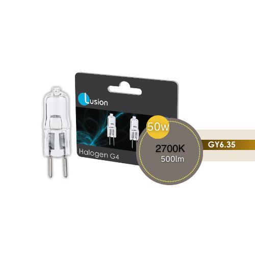 12V 50W GY6.35 HALOGEN BI PIN BLISTER PACK - TWIN LUS30008