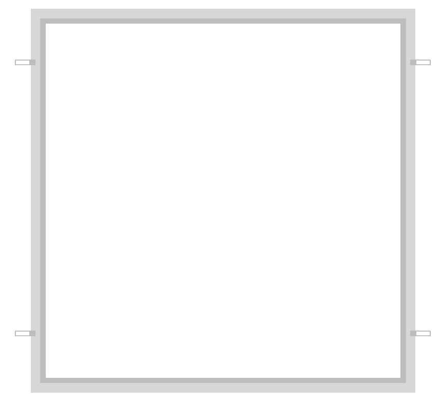 Wide Flange Plaster Frame 6x6 Configuration- 302015 