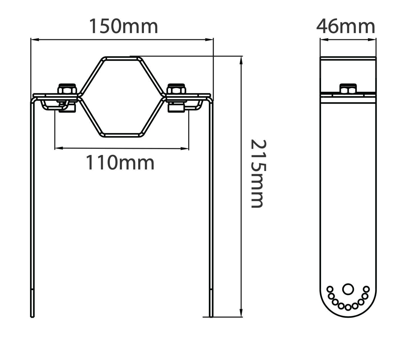 Ark Pole Mounting Bracket for Ark Highbay - 333369
