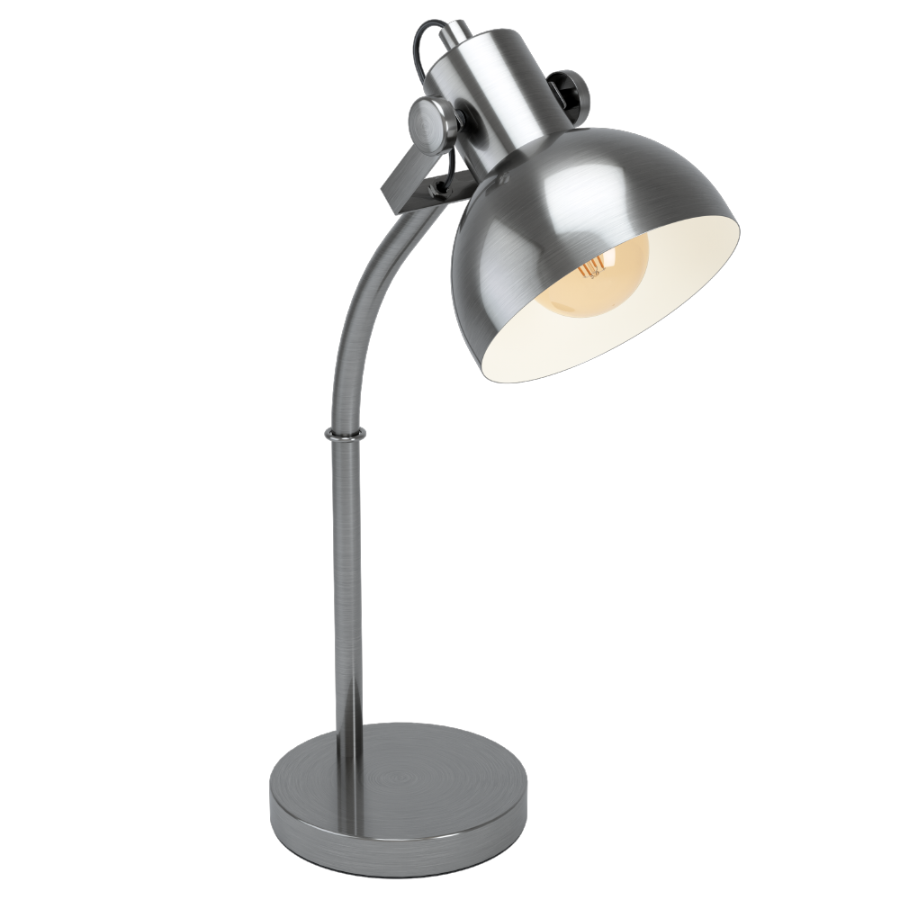 Lubenham 1 Industrial Adjustable Desk Lamp Antique Nickel 43171N