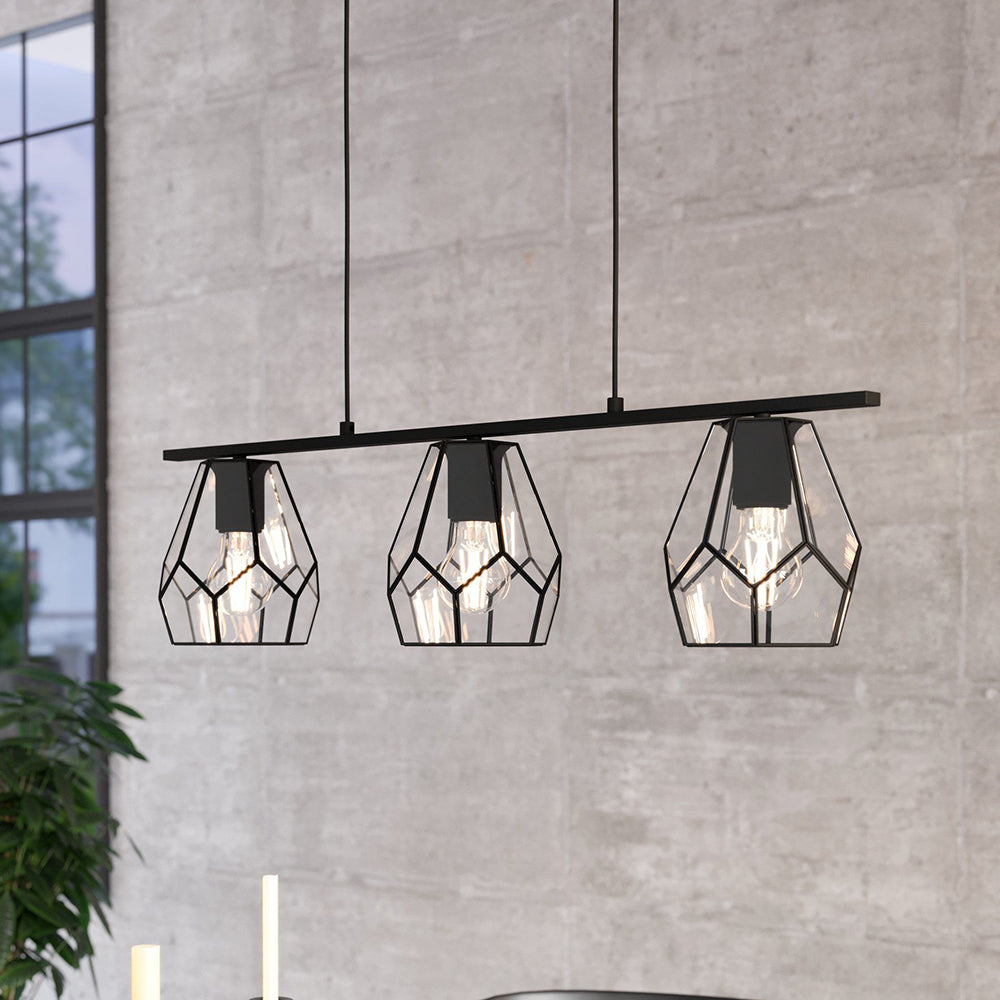 Mardyke 3 Light Pendant Black 43644