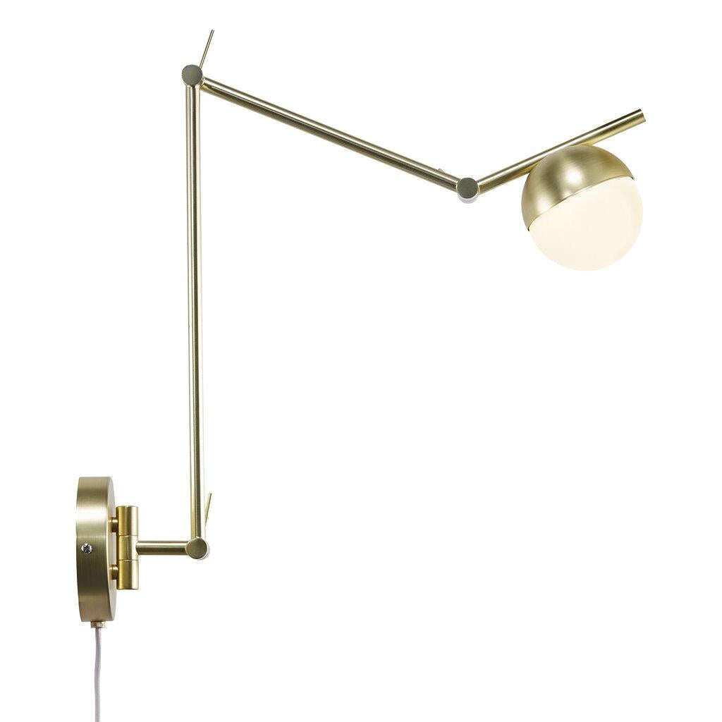 Contina Wall Metal, Glass Brass, Opal - 2010971035