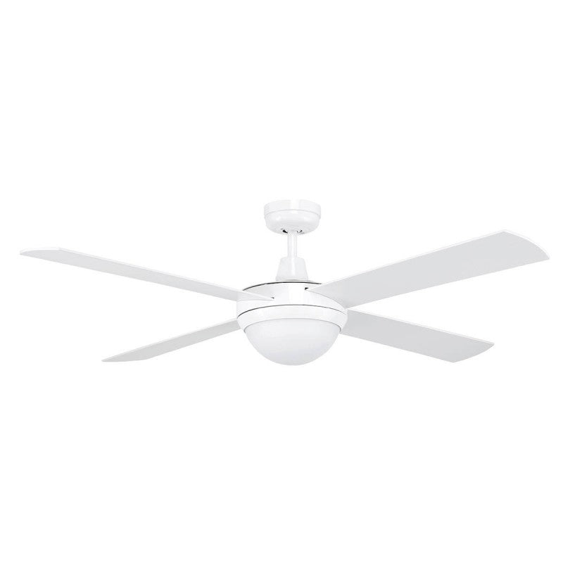 TEMPEST DC 52″ Ceiling Fan with Light (19573/05) White BRILLIANT LIGHTING