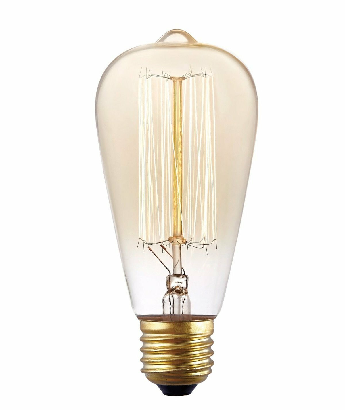 25W Vintage ST64 Carbon filament lamp E27 2700K Warm White - LUS60007