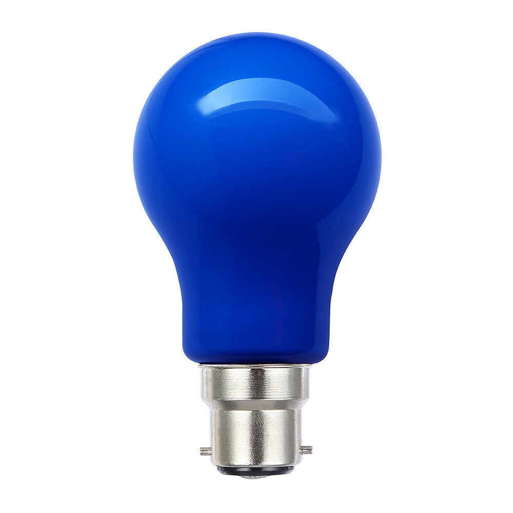 3 Watt Blue GLS LED Light Bulb (B22) - 20706