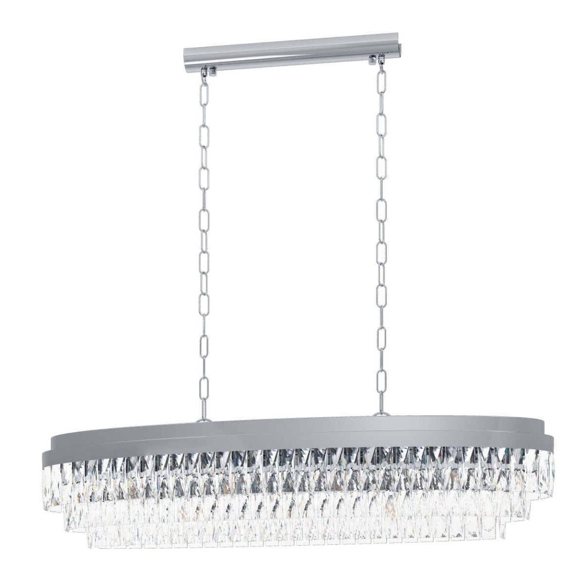 Valparaiso 13 Light Crystal Chandelier Chrome E14 40W 39495
