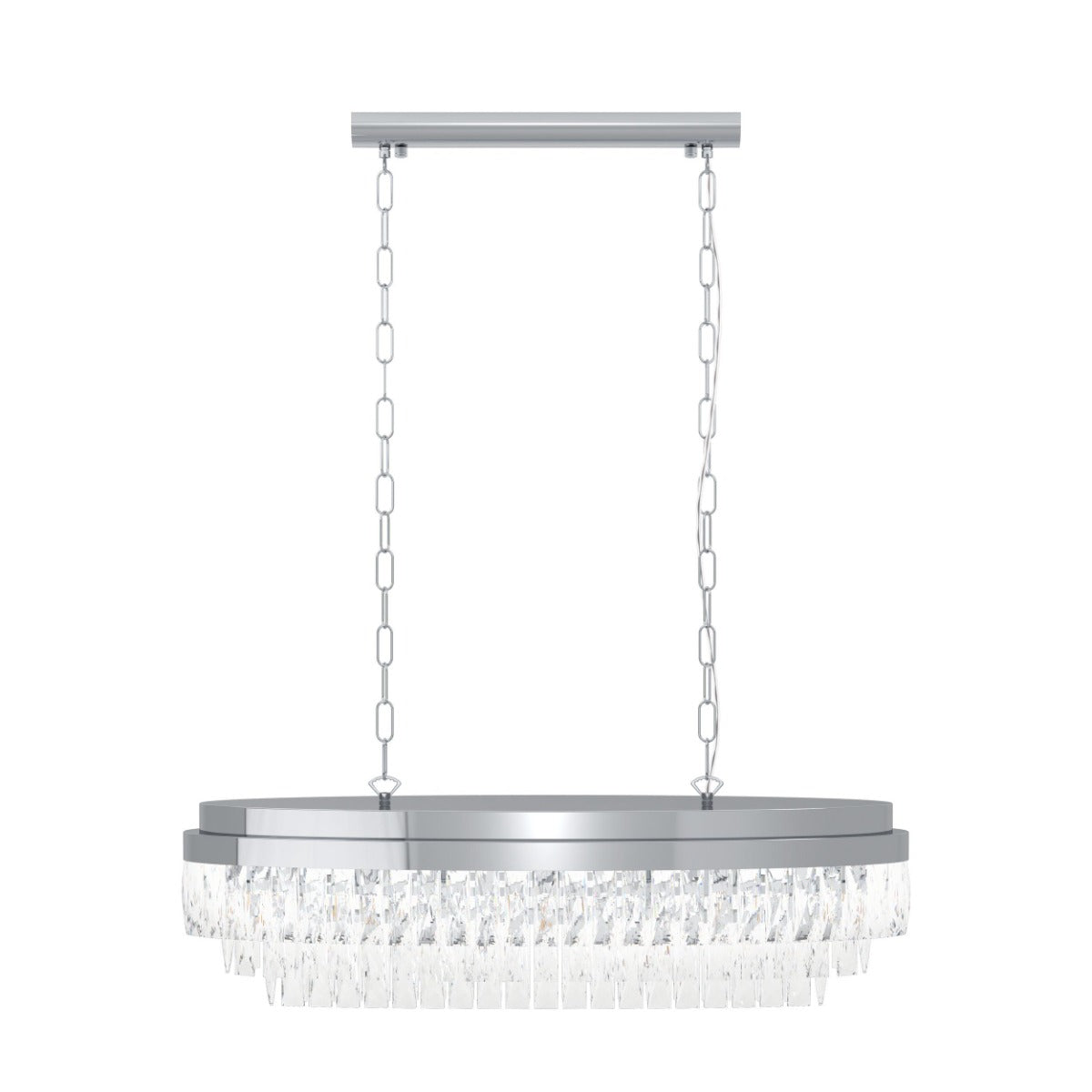 Valparaiso 10 Light Crystal Chandelier Chrome E14 40W 39494