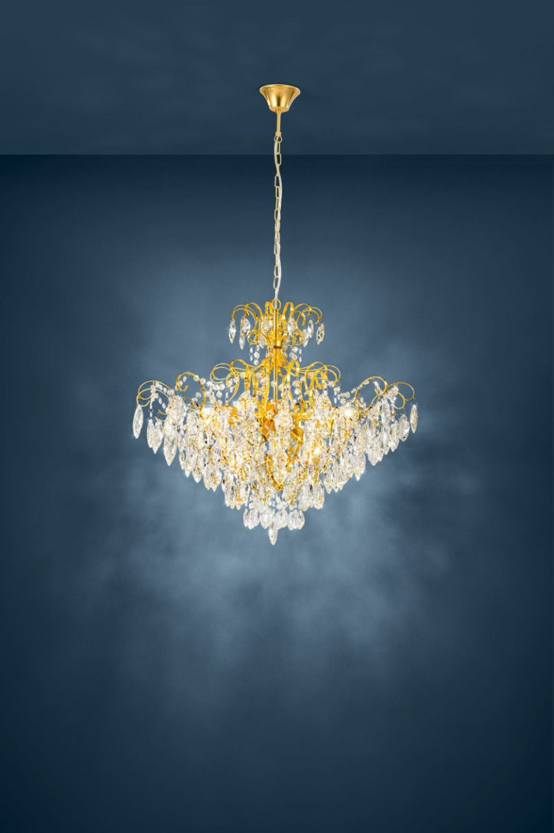 FENOULLET 1 PENDANT LIGHT  9X25W E14 BRASS  39606