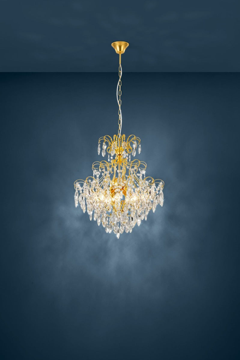 FENOULLET 1 PENDANT LIGHT 5X25W E14 BRASS  39605