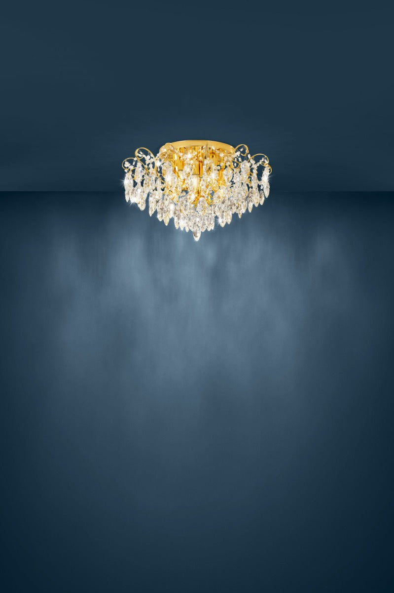 FENOULLET 1 CLOSE TO CEILING 6X25W E14 BRASS  39602