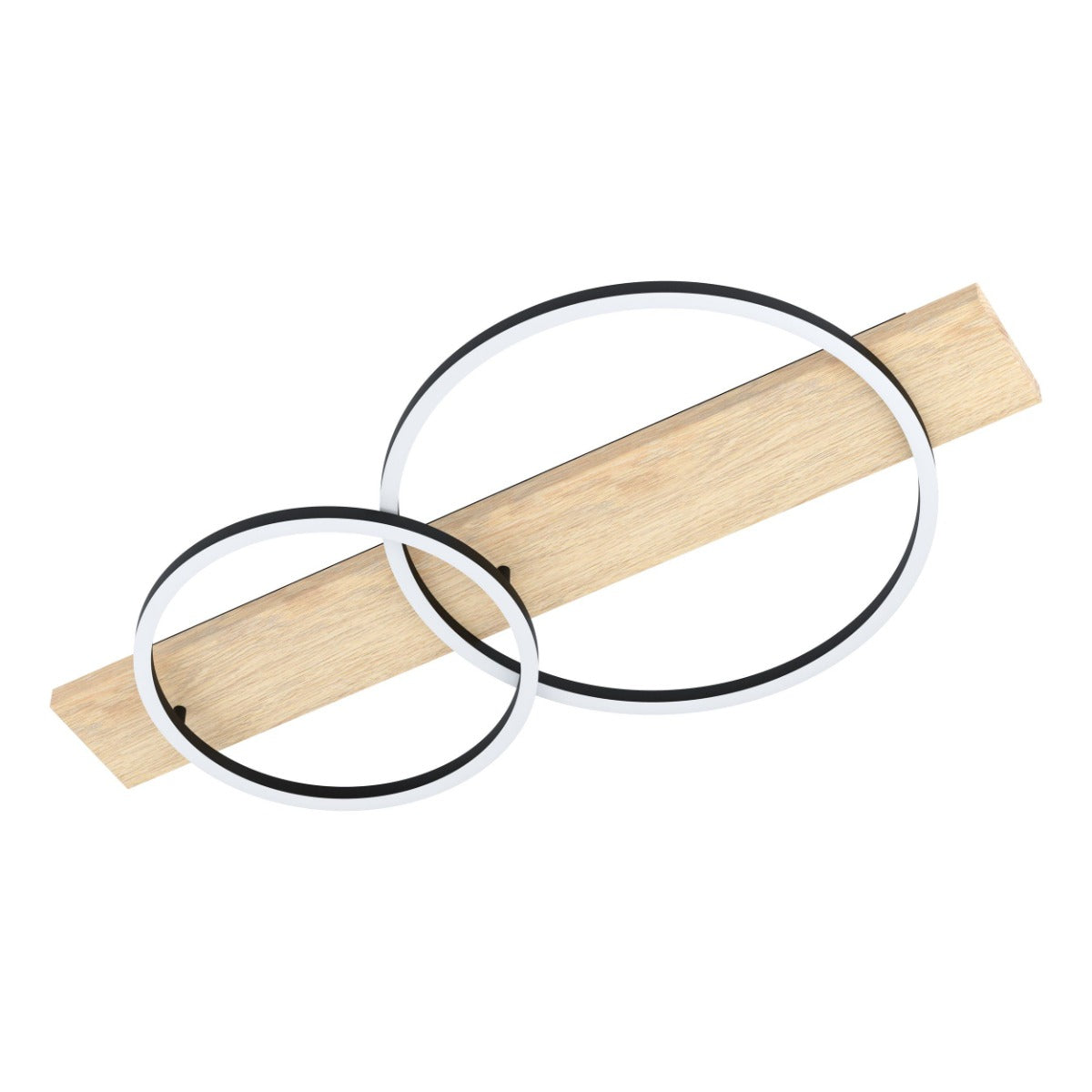 BOYAL CLOSE TO CEILING 24W 3000K BLACK WITH NATURAL WOOD ACCENT  99467