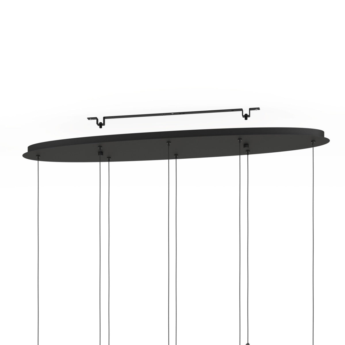 PARATEBUENO PENDANT LIGHT 8X3W LED 3000K NICKEL-NERO OBLONG 390055