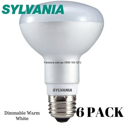 6 PACK SYLVANIA - DIMMABLE LED REFLECTOR LAMP, FROSTED R80 E27 9W 026736