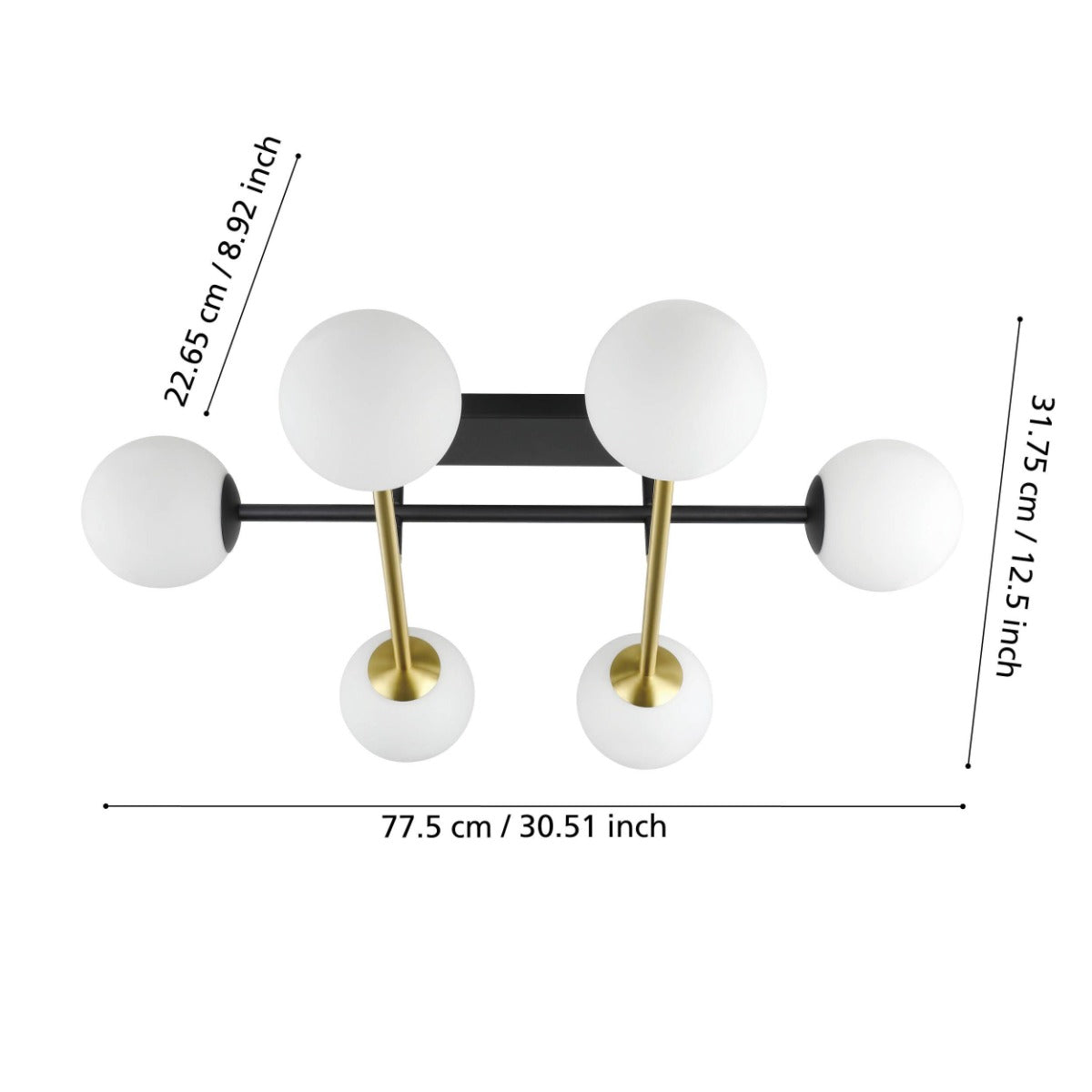 PAZ Ceiling Light 40W E14 Black 390176