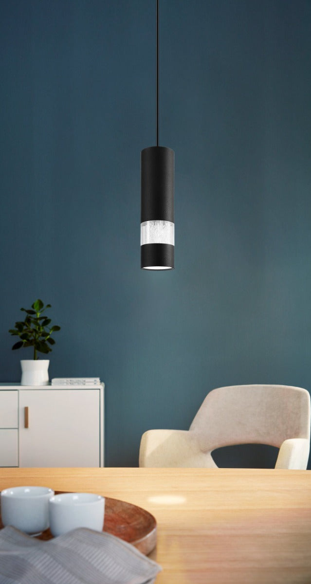 BERNABETA PENDANT LIGHT 1X5W LED 4000K BLACK 205307