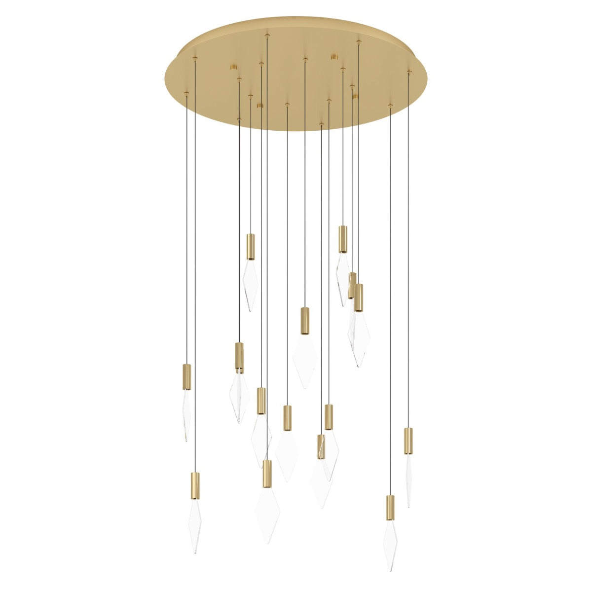 Mirador 16 Light 3W LED Pendant Brass Warm White 390361