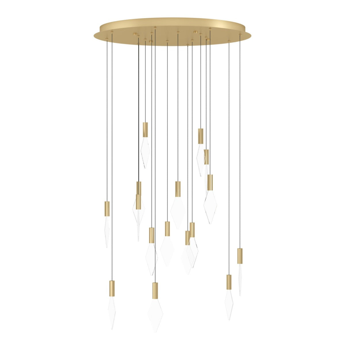 Mirador 16 Light 3W LED Pendant Brass Warm White 390361