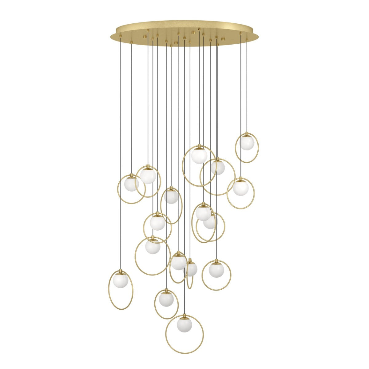 PORTOCOLOM 17X3W LED 3000K BRASS ROUND 390346