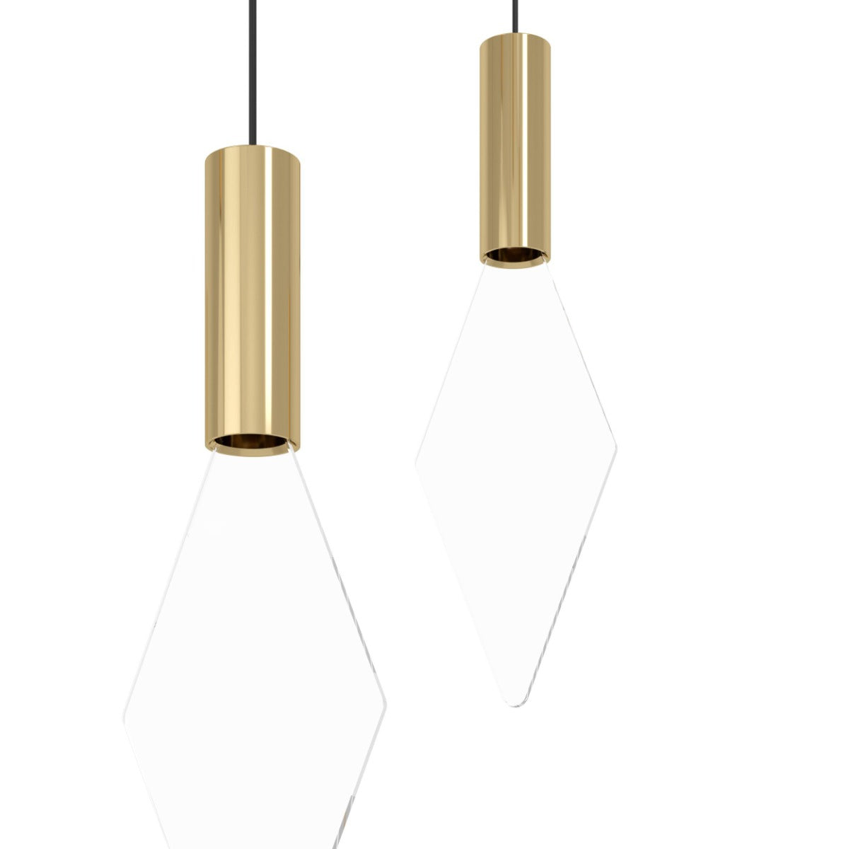 Mirador 14 Light 3W LED Rectangular Pendant Brass Warm White 390362