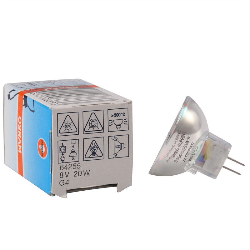 OSRAM HALOGEN OPTIC LAMP 64255 8V 20W G4